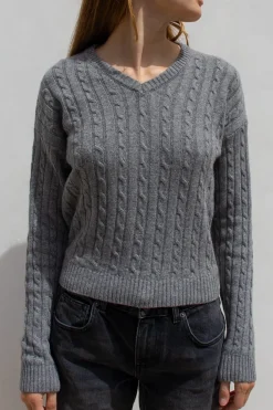 Subdued Jersey trecce escote en V New